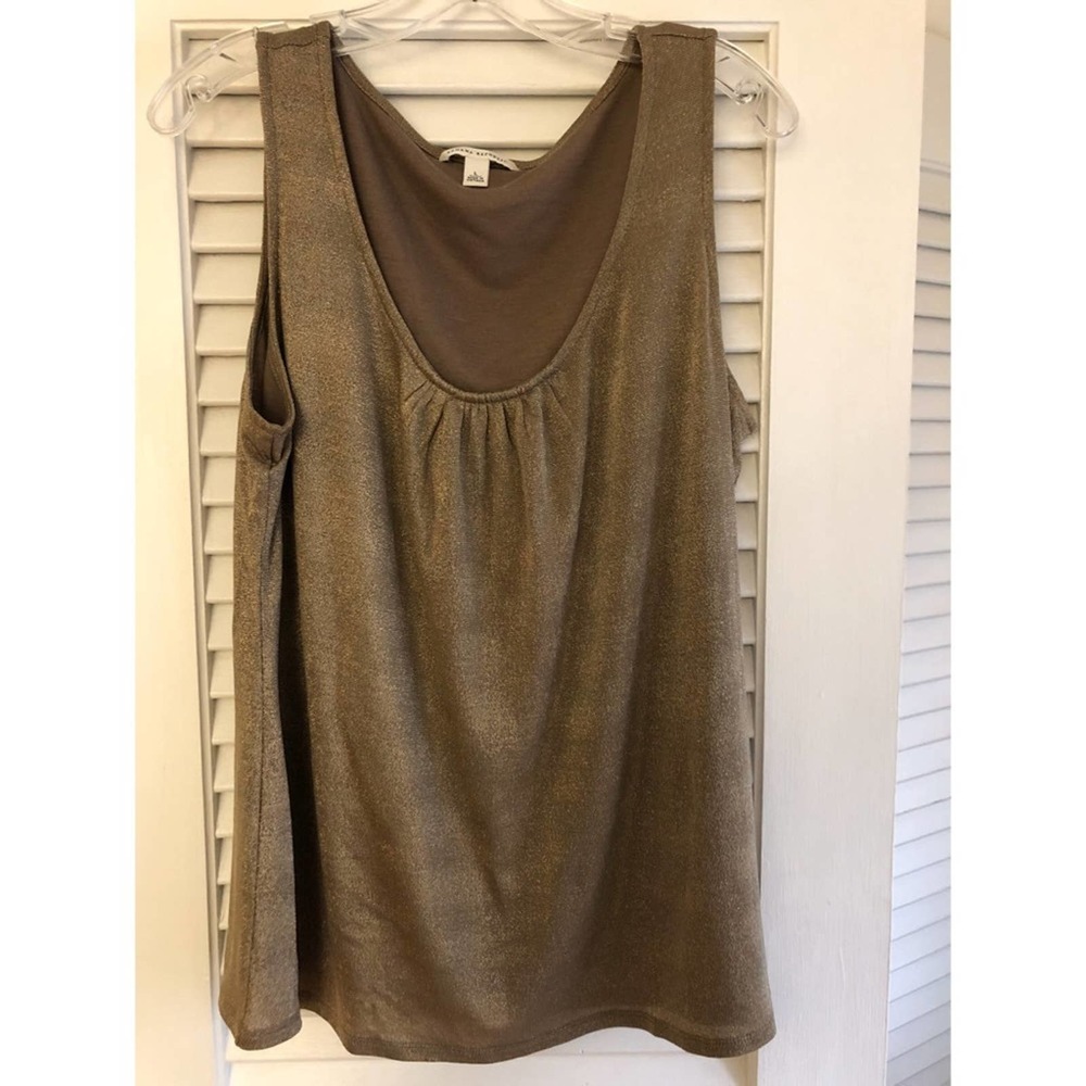 Banana republic gold metallic cami